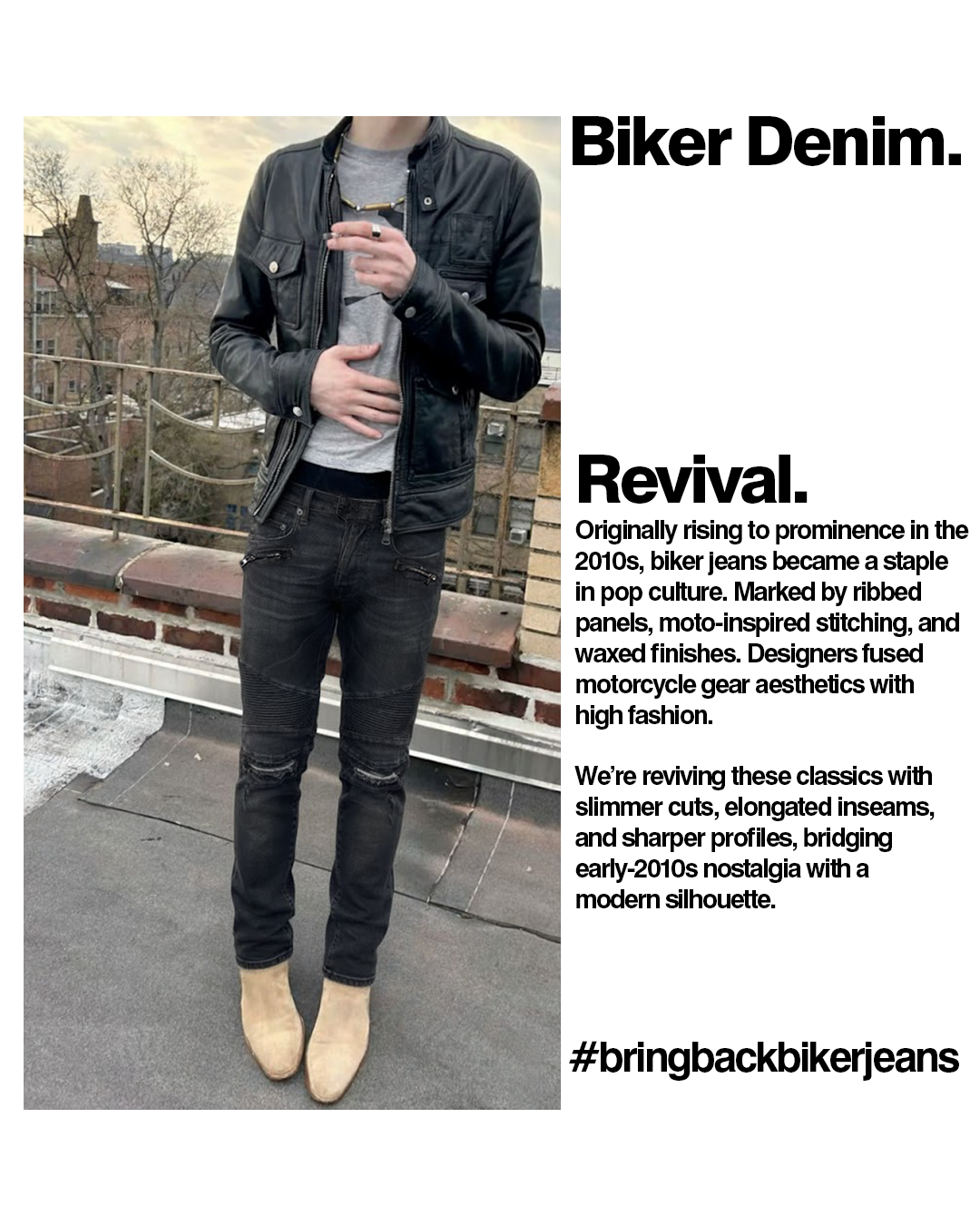 Studio Cut Biker Denim